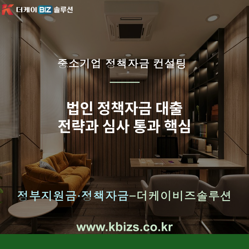 법인 정책자금 대출 전략과 심사 통과 핵심